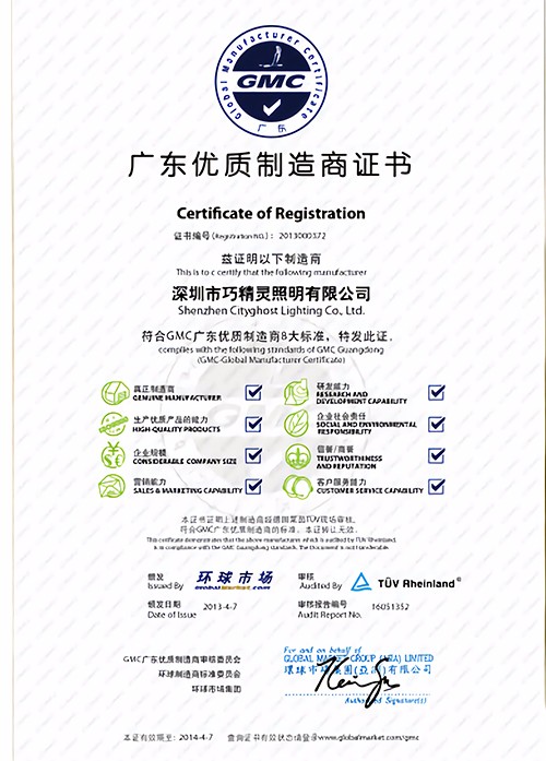 GMC certificated
